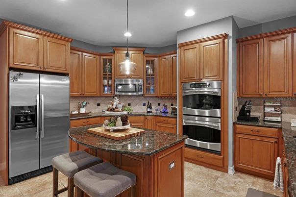 Interior, Kitchen, Pendant Lights, Recessed Lighting, Stainless Steel Appliances