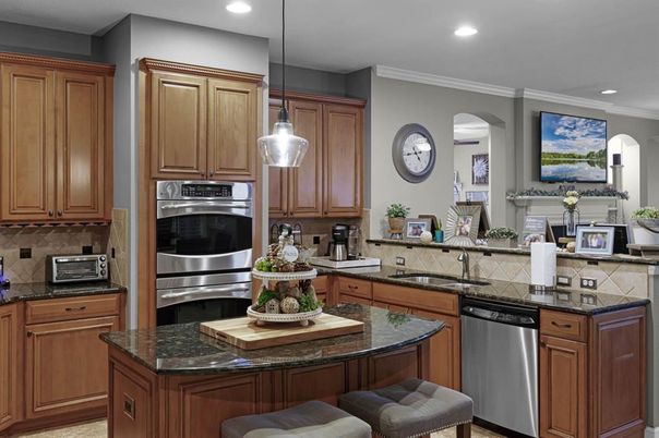 Interior, Kitchen, Pendant Lights, Recessed Lighting, Stainless Steel Appliances