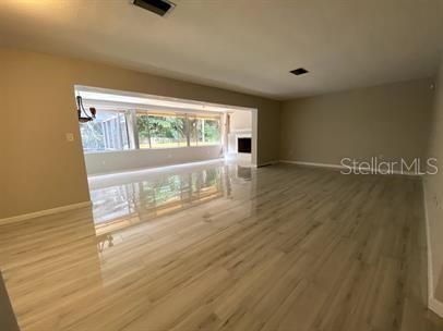 Empty room, Interior, Wood Texture Flooring