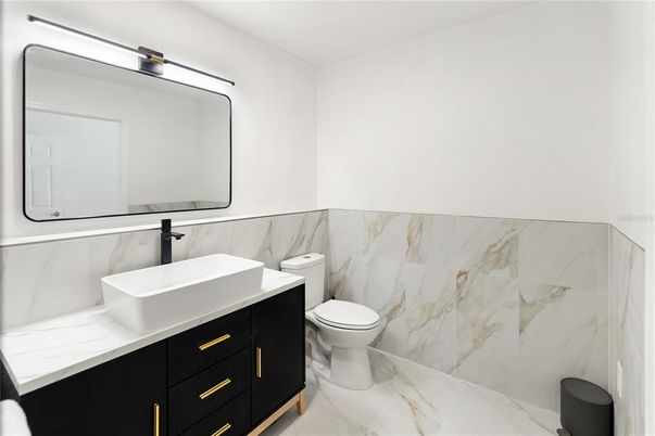 Bathroom, Dual Sink Vanities, Interior, Marble, Marble Walls