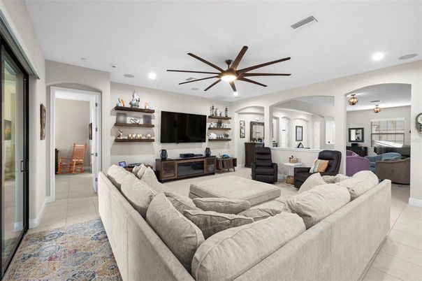 Interior, Living room, Recessed Lighting