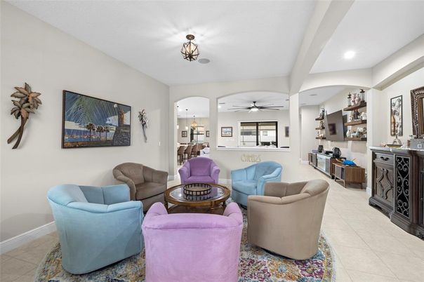 Interior, Living room, Recessed Lighting