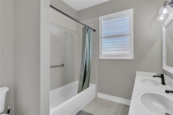 Bathroom, Dual Sink Vanities, Glass Shower, Interior