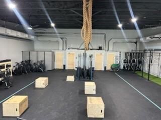 Fitness Equipment, Interior, Recessed Lighting