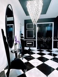 Chandelier, Interior