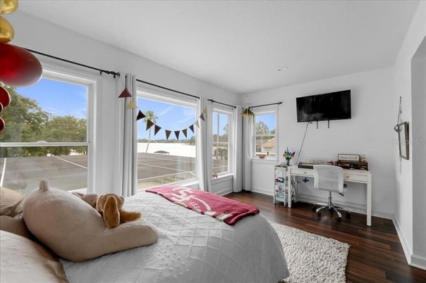 Bedroom, Home Office, Interior, Wood Texture Flooring