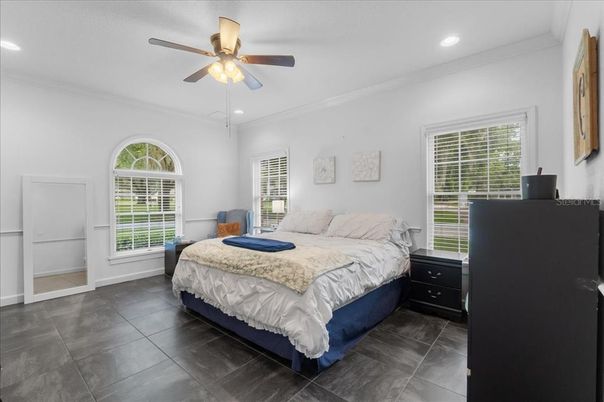 Bedroom, Interior, Recessed Lighting