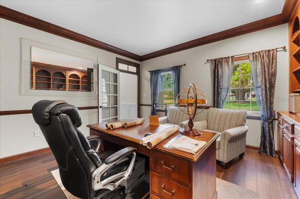 Home Office, Interior, Wood Texture Flooring