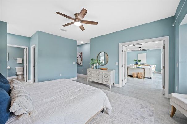 Bedroom, Interior, Recessed Lighting