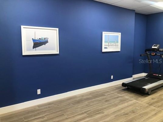 Fitness Equipment, Interior, Wood Texture Flooring