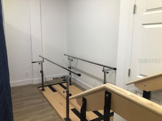 Fitness Equipment, Interior, Wood Texture Flooring