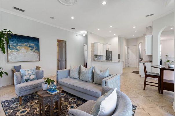 Dining room, Interior, Kitchen, Living room, Recessed Lighting