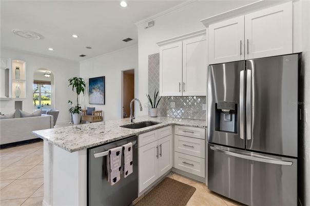 Interior, Kitchen, Living room, Recessed Lighting, Stainless Steel Appliances