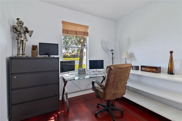 Home Office, Interior, Wood Texture Flooring
