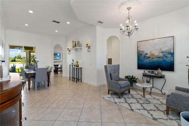 Chandelier, Dining room, Interior, Recessed Lighting