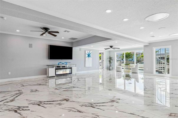 Interior, Marble, Recessed Lighting