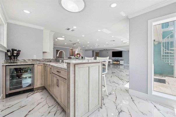 Interior, Kitchen, Marble, Recessed Lighting