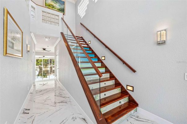 Interior, Marble, Recessed Lighting