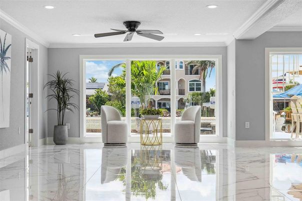 Interior, Marble, Recessed Lighting