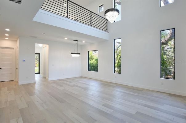 Interior, Pendant Lights, Recessed Lighting, Wood Texture Flooring