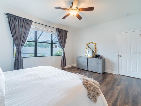 Bedroom, Interior, Wood Texture Flooring