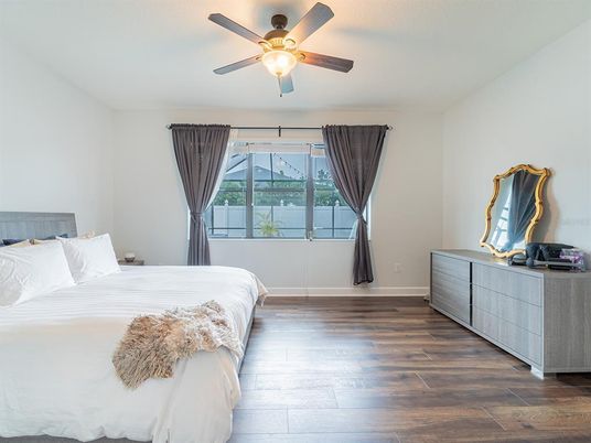 Bedroom, Interior, Wood Texture Flooring