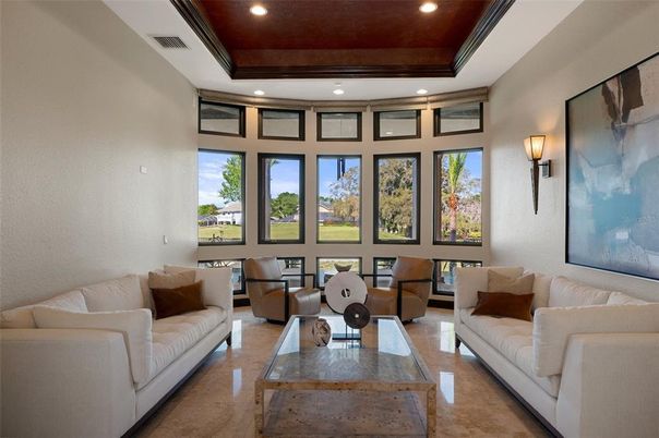 Interior, Living room, Recessed Lighting