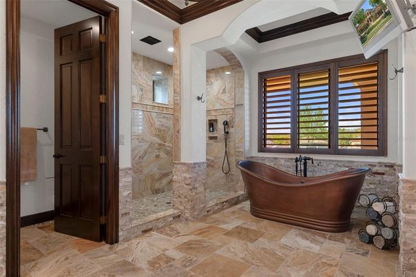 Bathroom, Free Standing Baths, Interior, Recessed Lighting