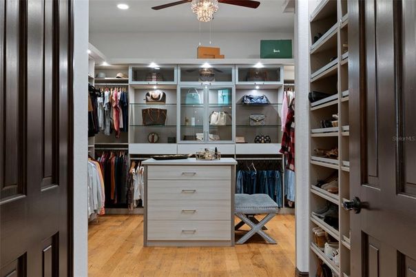 Interior, Recessed Lighting, Walk-in Closets, Wood Texture Flooring