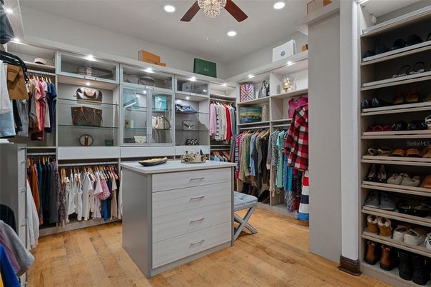 Interior, Recessed Lighting, Walk-in Closets, Wood Texture Flooring