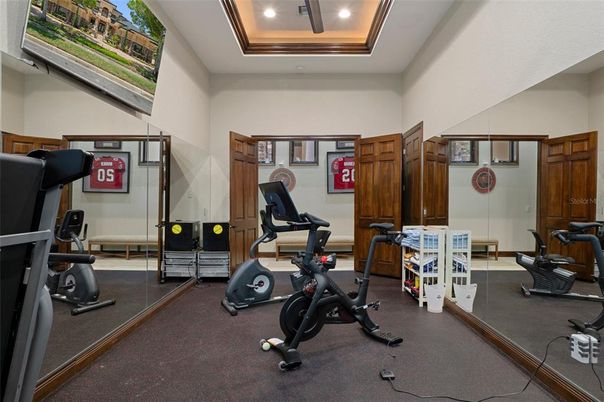 Fitness Equipment, Interior, Recessed Lighting