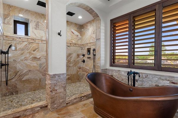 Bathroom, Free Standing Baths, Interior, Recessed Lighting