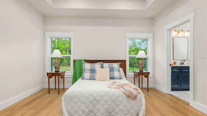 Bedroom, Interior, Wood Texture Flooring