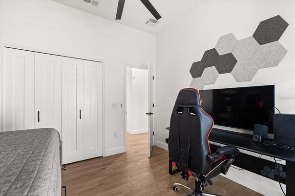 Home Office, Interior, Wood Texture Flooring