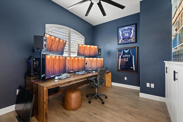 Home Office, Interior, Wood Texture Flooring