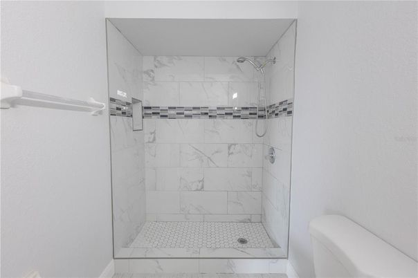 Bathroom, Glass Shower, Interior, Marble, Marble Walls