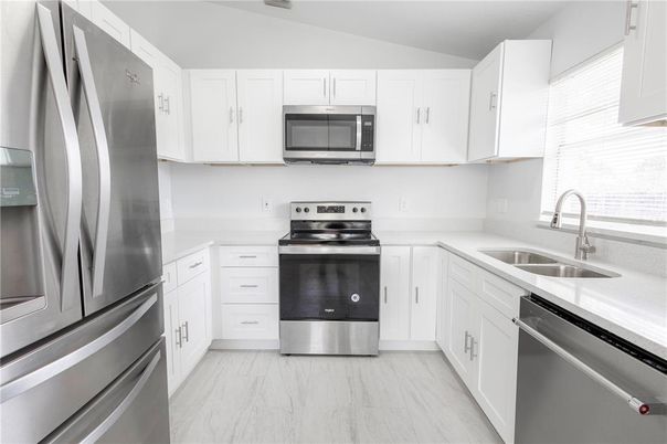 Interior, Kitchen, Marble, Stainless Steel Appliances