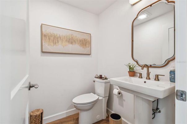 Bathroom, Interior, Wood Texture Flooring