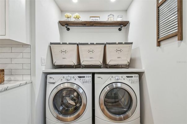 Interior, Recessed Lighting, Utility Closets, Washer
