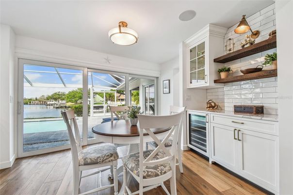 Dining room, Interior, Water, Wood Texture Flooring