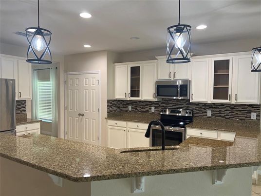 Interior, Kitchen, Pendant Lights, Recessed Lighting