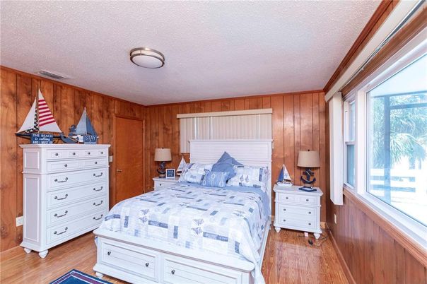 Bedroom, Interior, Wood Texture Flooring, Wooden Walls
