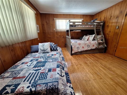 Bedroom, Interior, Wood Texture Flooring, Wooden Walls