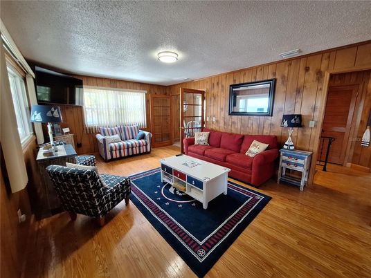 Interior, Living room, Wood Texture Flooring, Wooden Walls