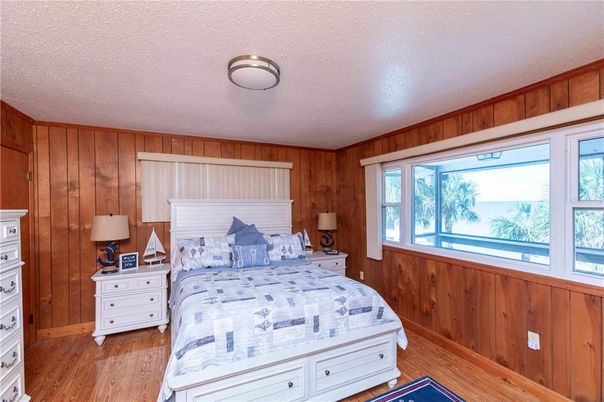 Bedroom, Interior, Wood Texture Flooring, Wooden Walls