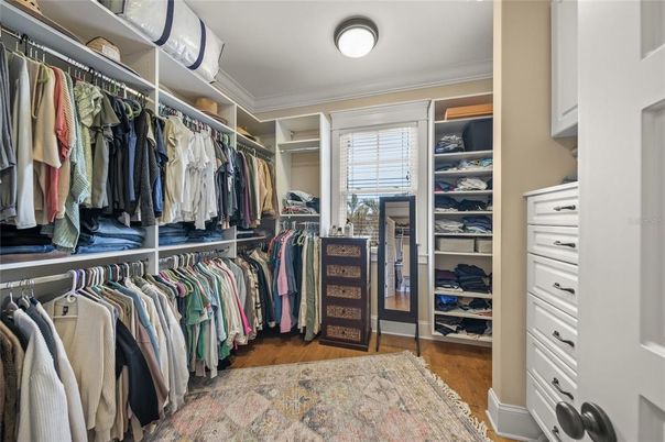 Interior, Walk-in Closets, Wood Texture Flooring