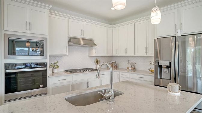 Interior, Kitchen, Pendant Lights, Stainless Steel Appliances
