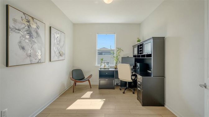 Home Office, Interior, Wood Texture Flooring