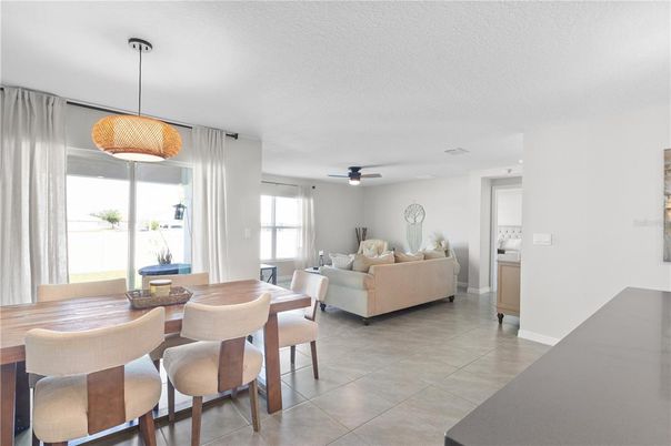 Dining room, Interior, Living room, Pendant Lights
