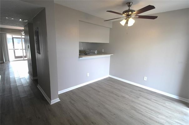 Empty room, Interior, Kitchen, Wood Texture Flooring